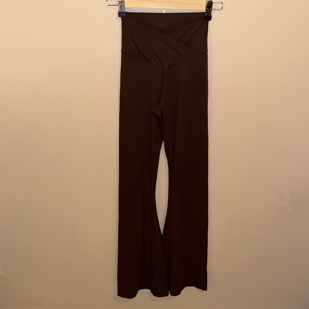 Aerie crossover high rise flare leggings